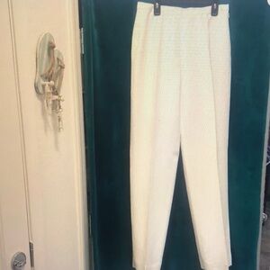 Elegant Women's Cream Trousers